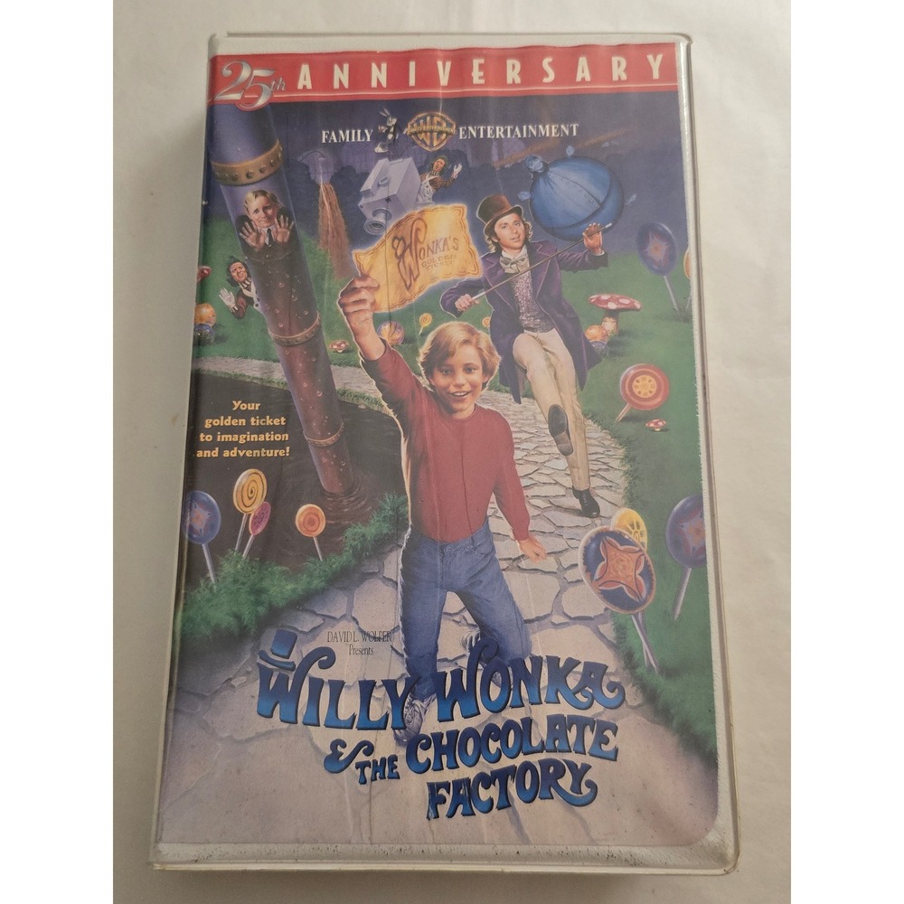 VTG 1996‎ Willy Wonka & the Chocolate Factory VHS 25th Anniversary Gene Wilder